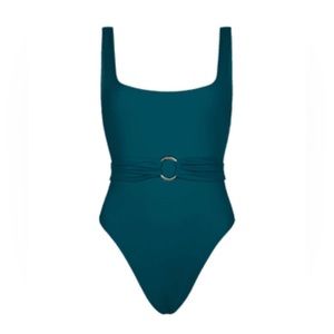 Away That Day Lake Como One Piece in color BLACK.